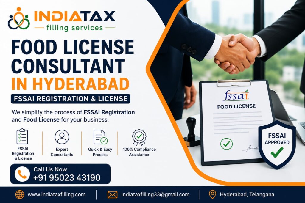 Food License Consultant in Hyderabad | FSSAI Registration & License Services
