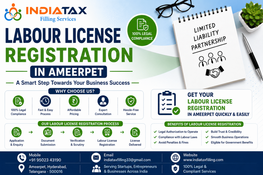Labour License Registration in Ameerpet for contractors