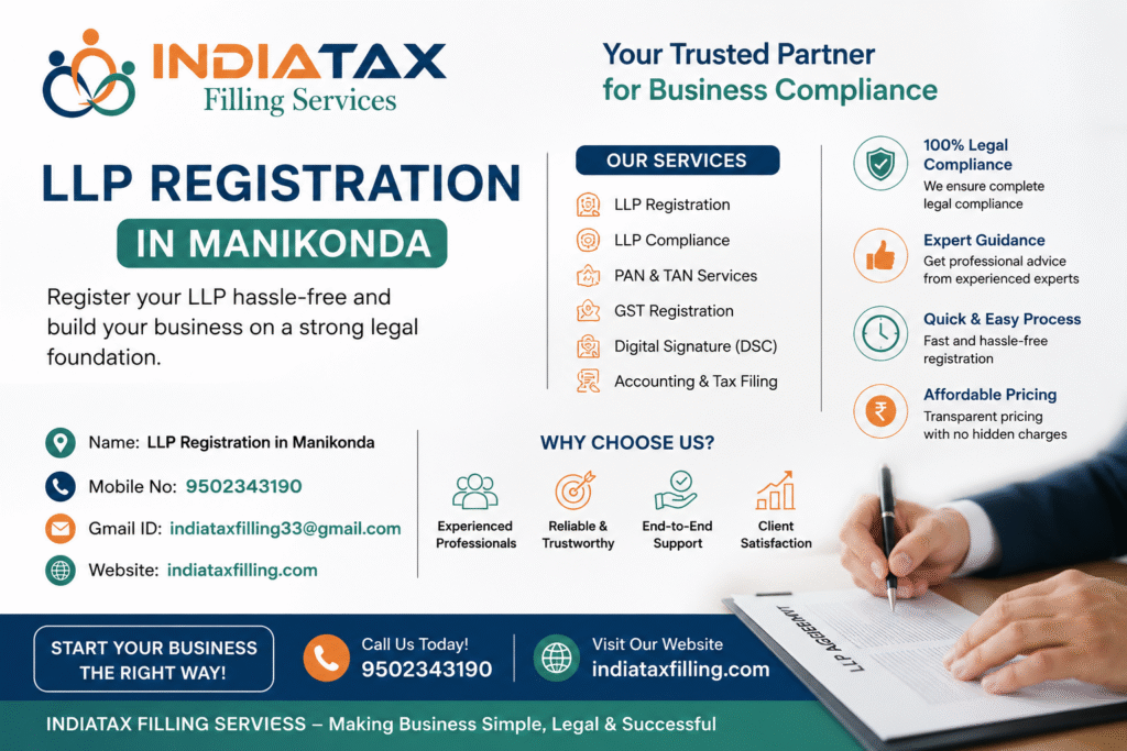 LLP Registration in Manikonda