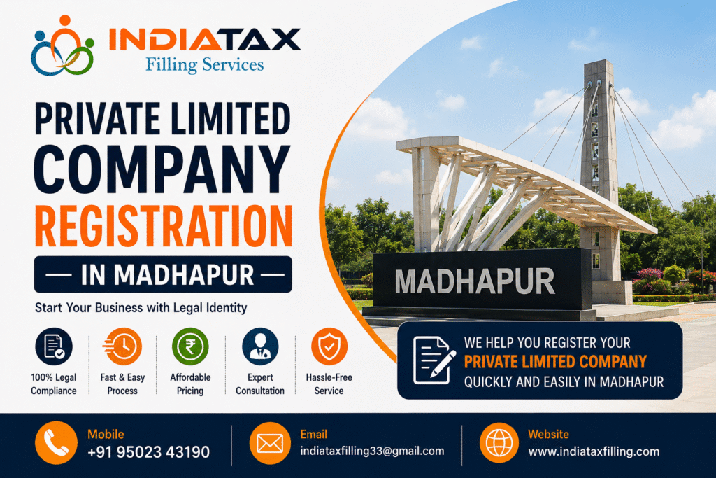 Private Limited Company Registration in Madhapur
