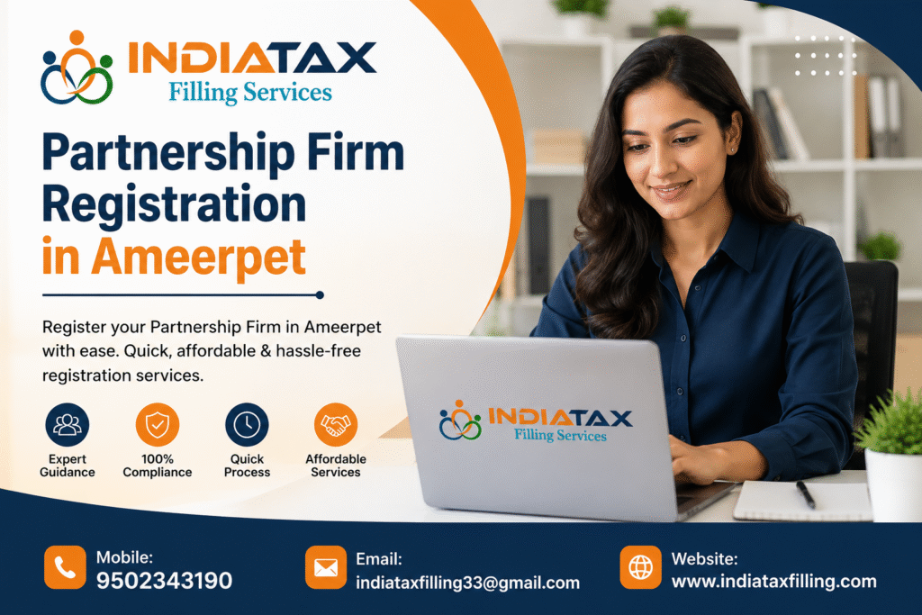 Partnership Firm Registration Services in Ameerpet