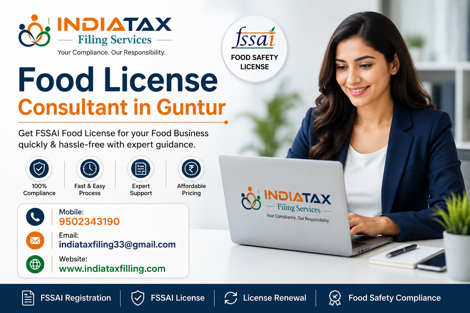 Food License Consultant in Guntur – FSSAI Registration Services