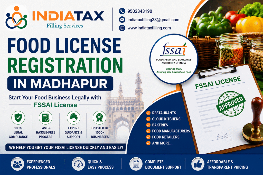 Food License Registration in Madhapur