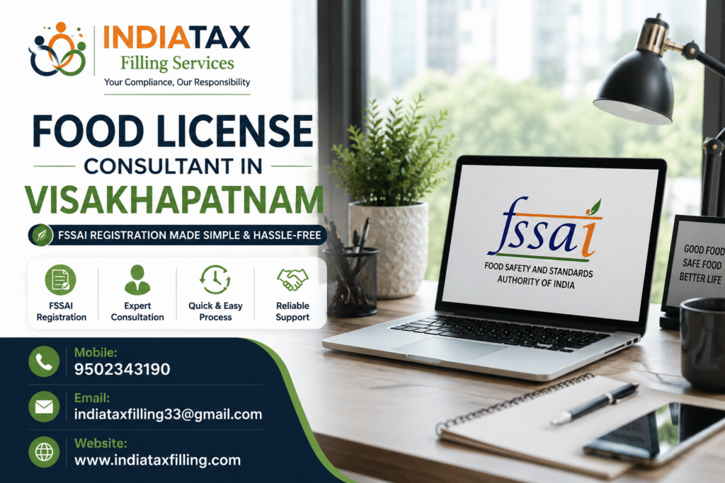 FSSAI Food License Registration Consultant in Visakhapatnam