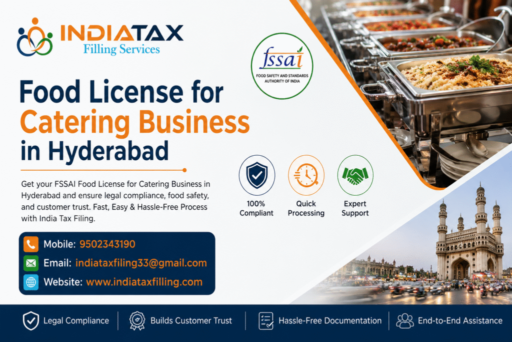 FSSAI Food License for Catering Business in Hyderabad