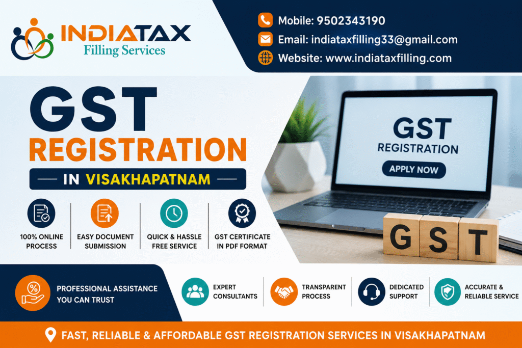 Apply GST Registration in Visakhapatnam Online