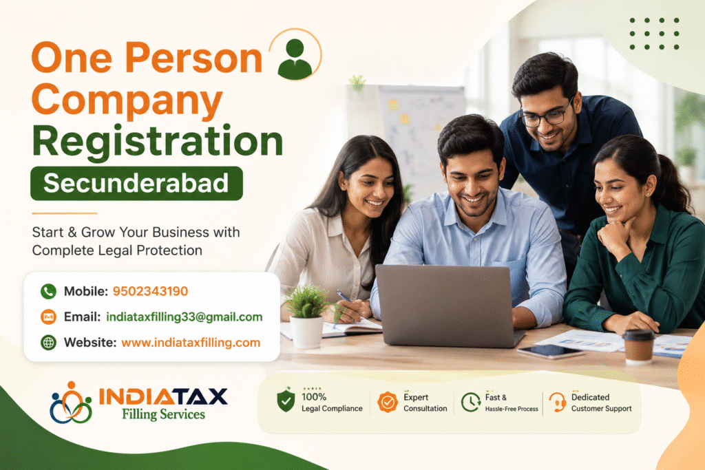 One Person Company Registration Secunderabad Services