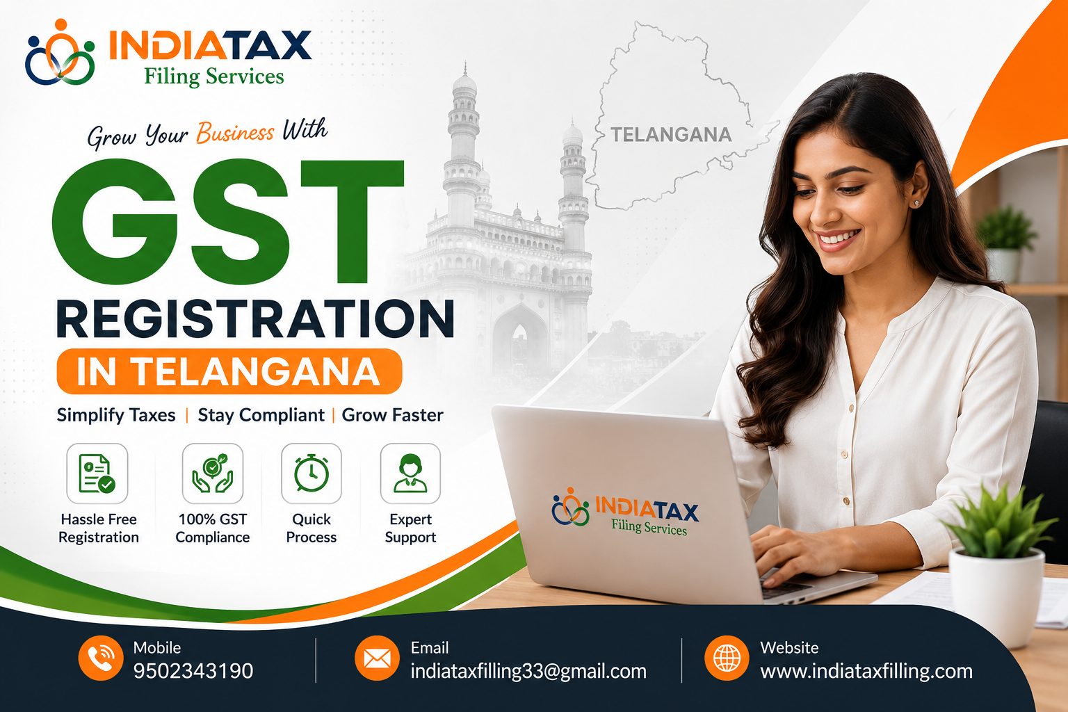 GST registration services in Telangana