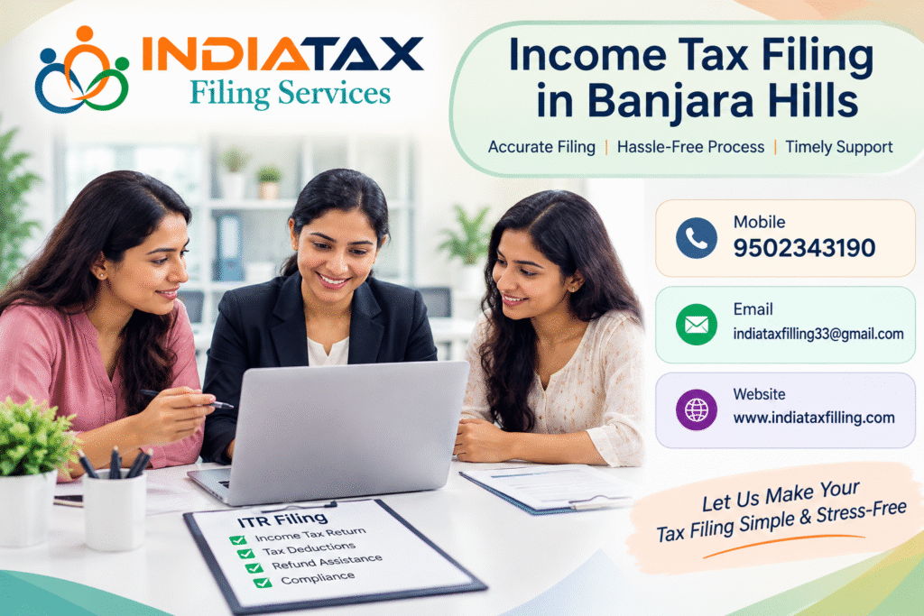 Income Tax Filing in Banjara Hills services