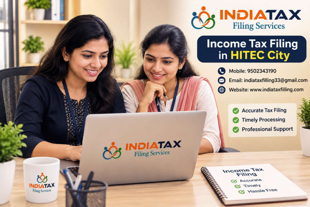 Professional Income Tax Filing services in HITEC City