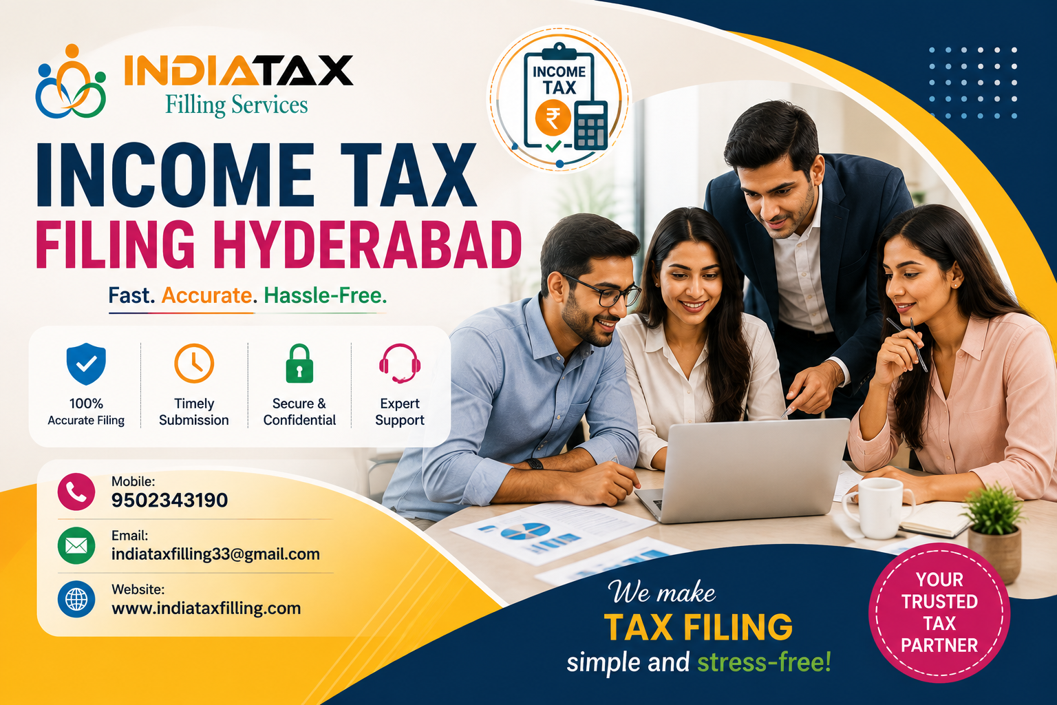 Income Tax Filing Hyderabad professional services