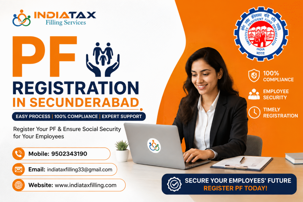 Online PF Registration in Secunderabad