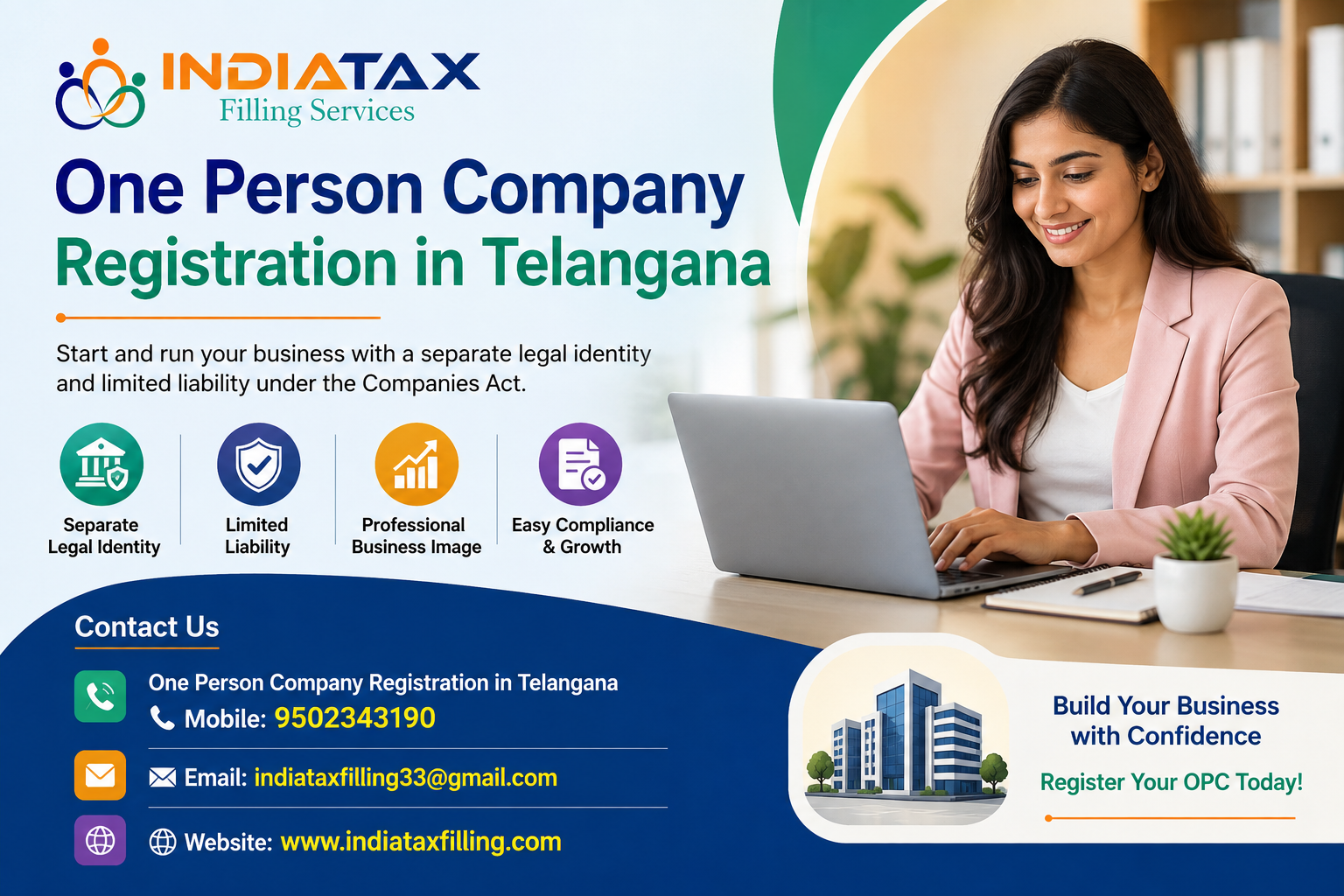 One Person Company Registration Telangana