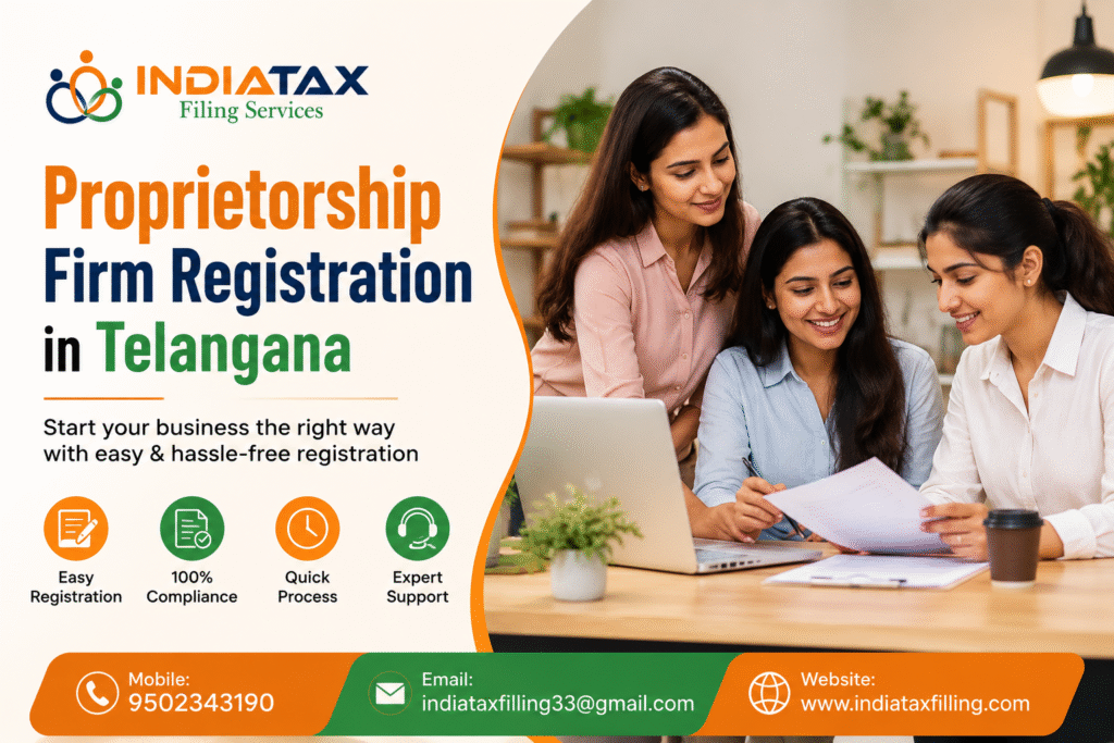 Proprietorship Firm Registration Telangana business setup
