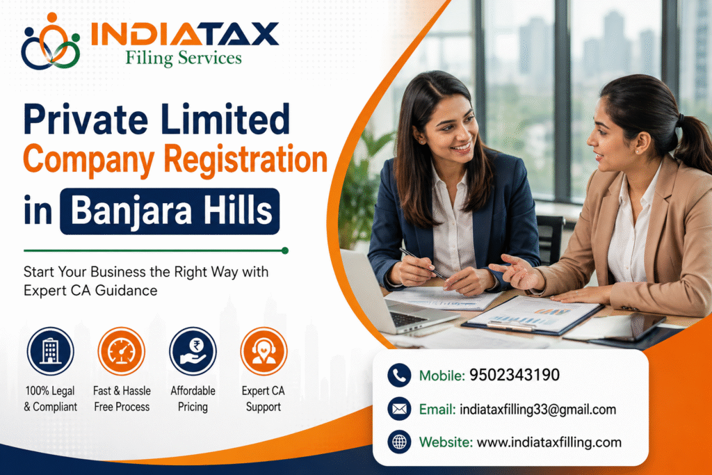 Private Limited Company Registration services in Banjara Hills