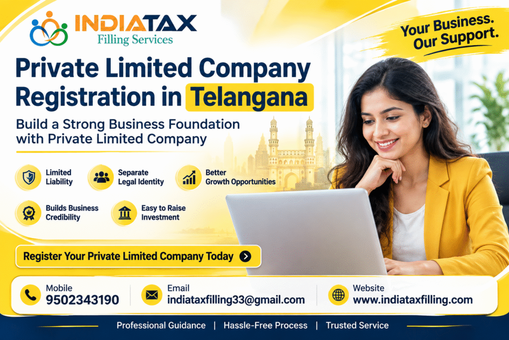 Private Limited Company Registration in Telangana services