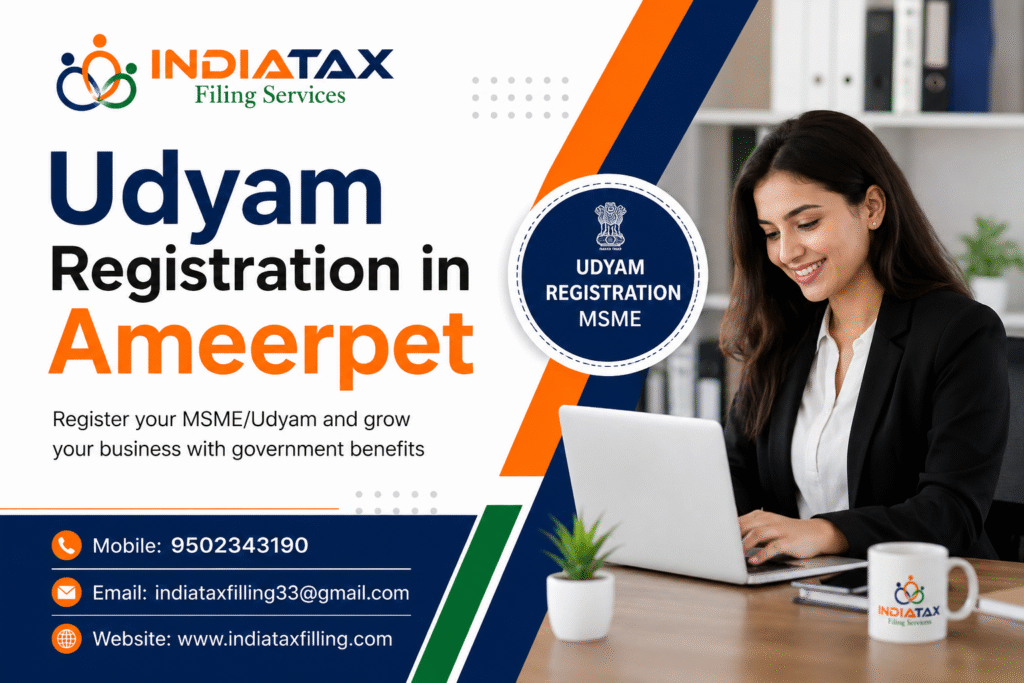 MSME Udyam Registration Consultant in Ameerpet Hyderabad