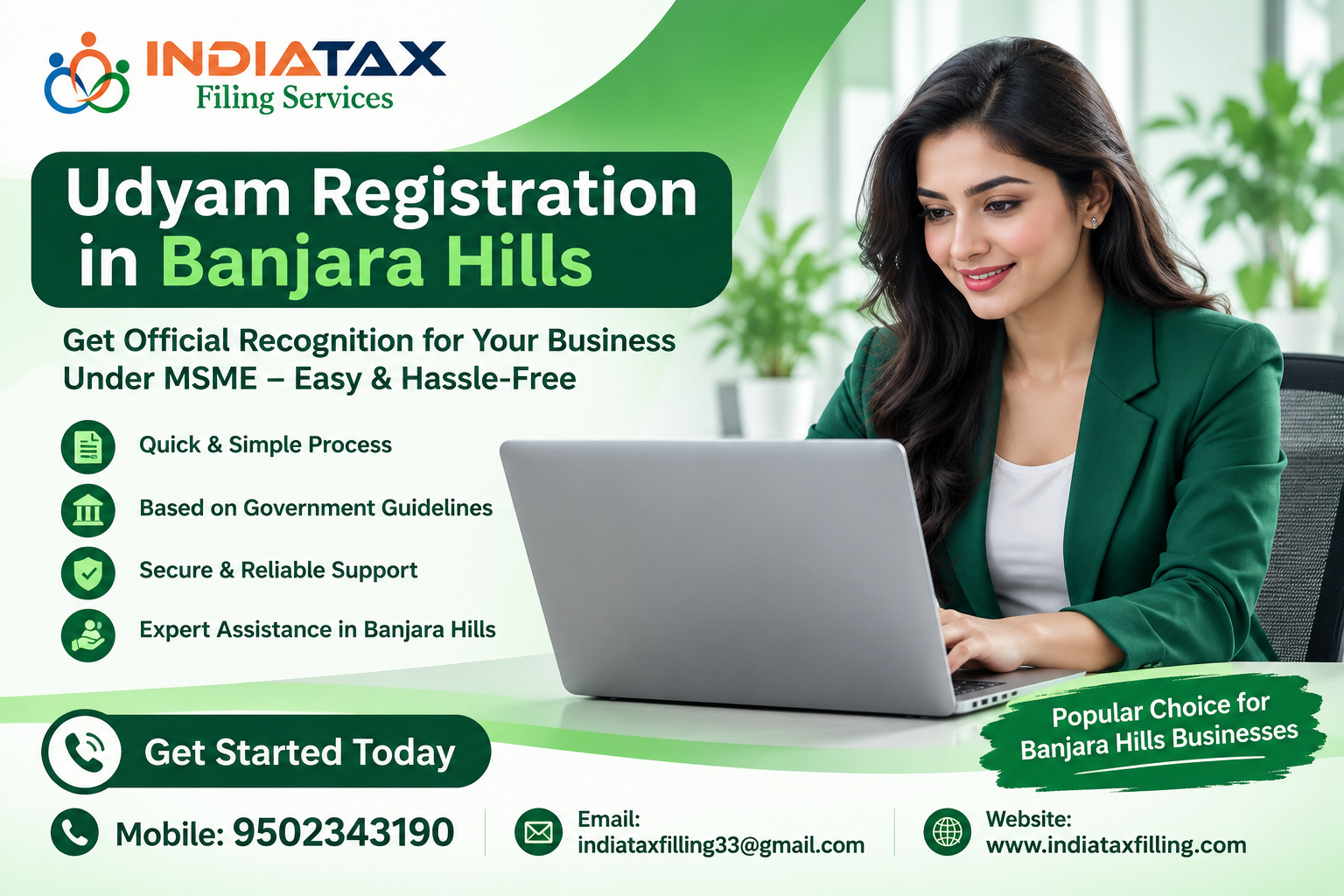 Udyam Registration services in Banjara Hills