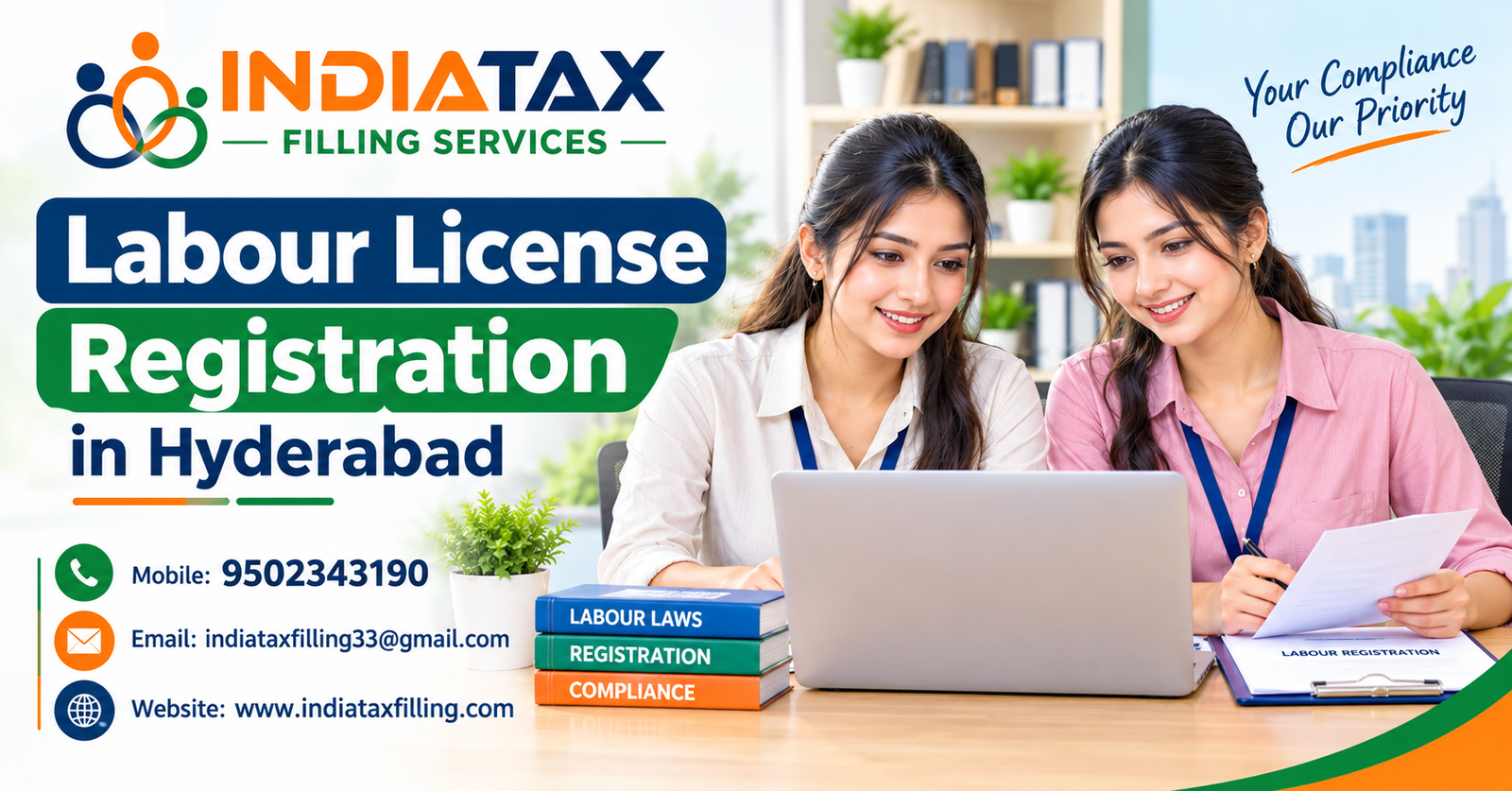 Labour License Registration process in Hyderabad