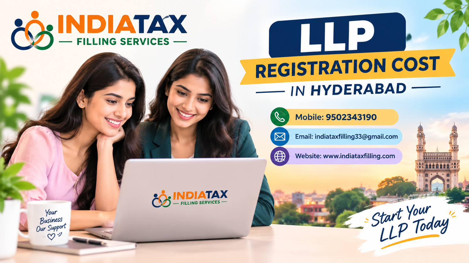LLP registration package cost in Hyderabad
