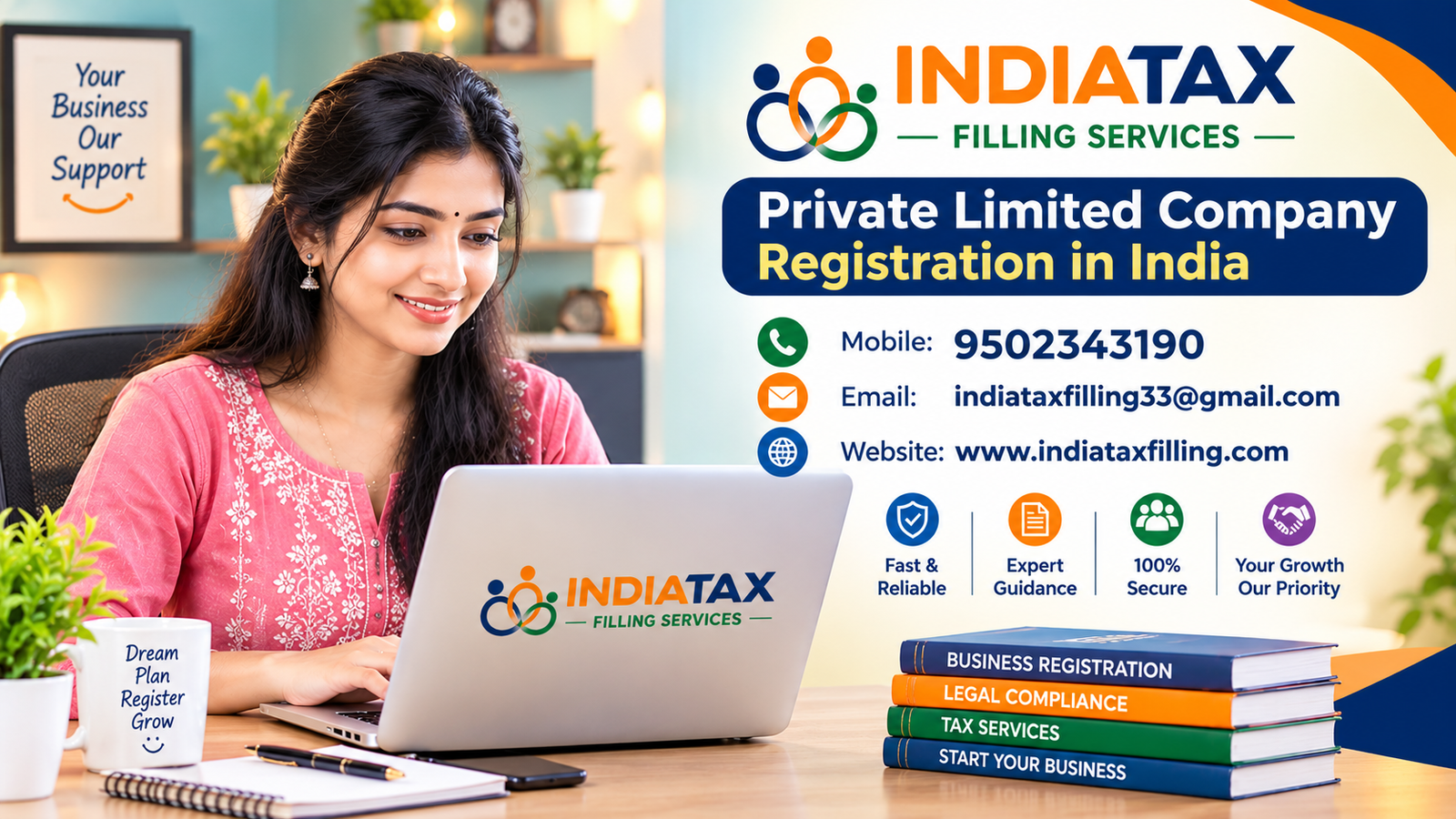 Private Limited Company Registration in India with MCA support